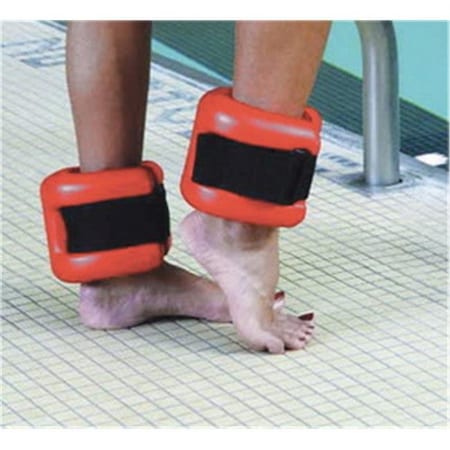 Fabrication Enterprises Fabrication Enterprises 20-4040R Cando Ankle Cuffs; Red - Pair 20-4040R